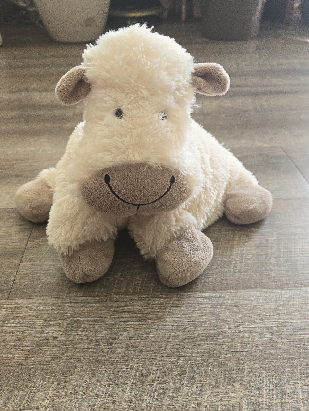Jellycat Truffles Cream & Tan Lamb Sheep 14" Plush Stuffed Animal Pillow Pal